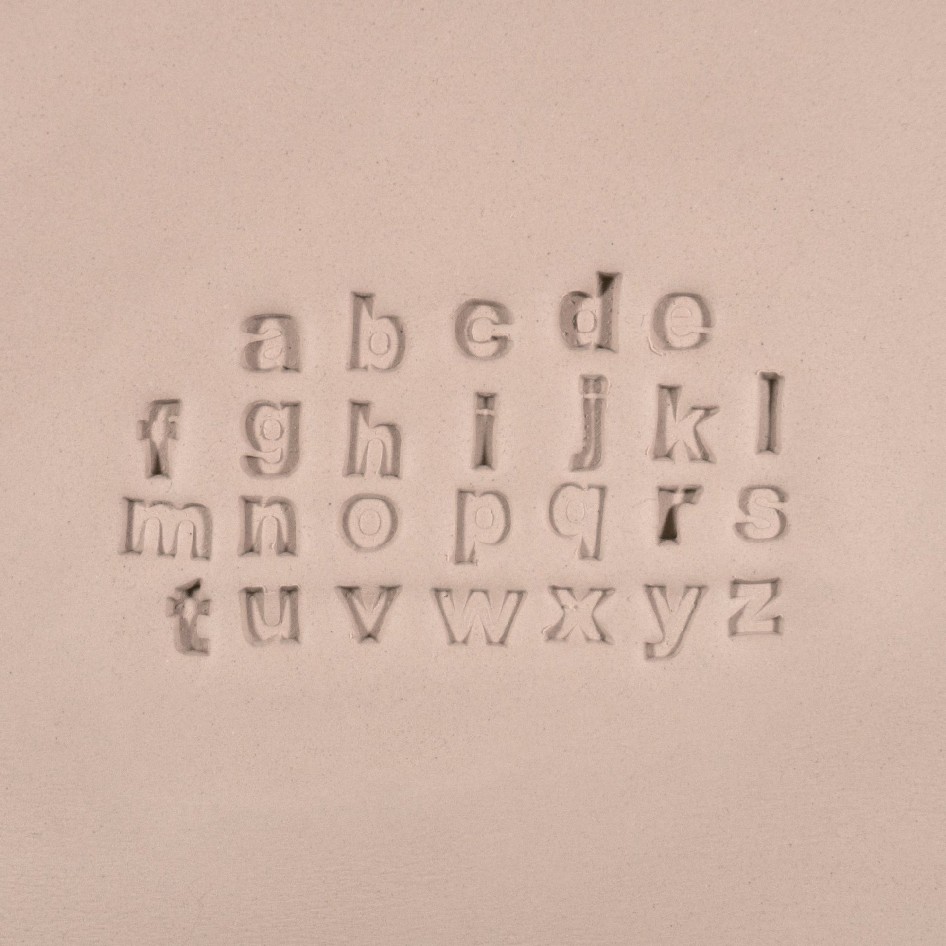 Alphabet Stamp Set | Lowercase | Arial Bold Font | 7mm Width - CraftSource Market: Craft Supplies & Kits Stamps