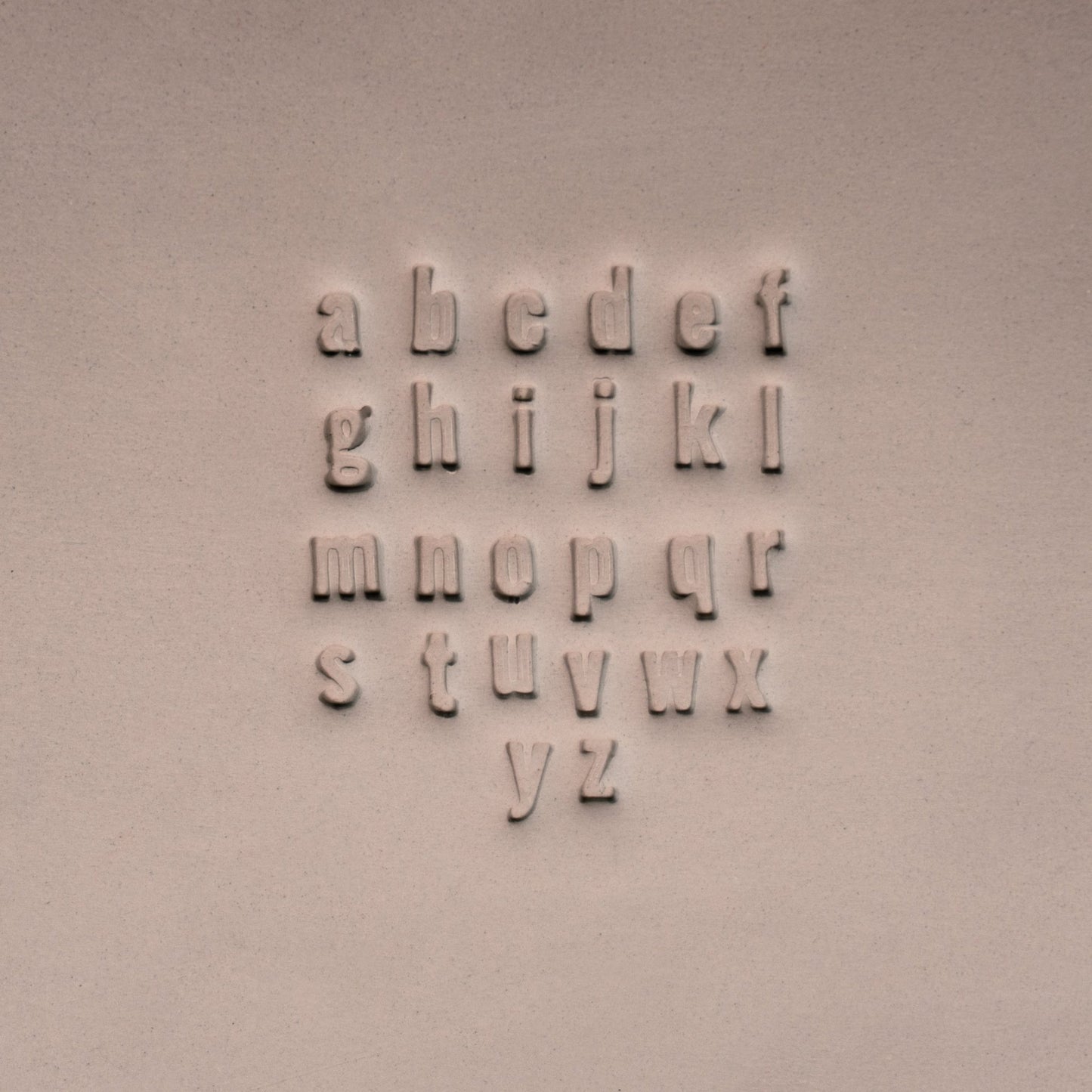 Alphabet Stamp Set | Lowercase | Oswald Bold Font | 7mm Width - CraftSource Market: Craft Supplies & Kits Stamps