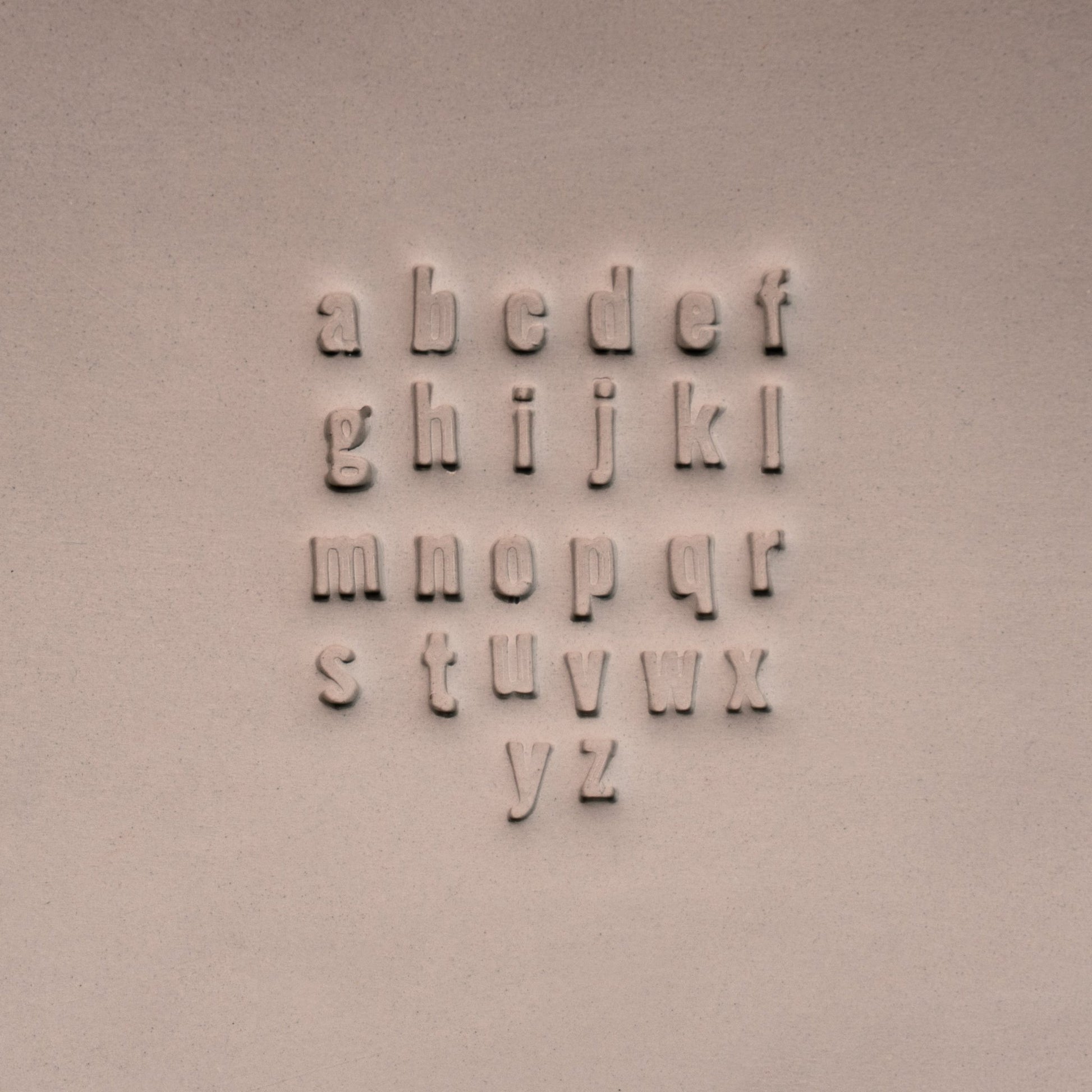 Alphabet Stamp Set | Lowercase | Oswald Bold Font | 7mm Width - CraftSource Market: Craft Supplies & Kits Stamps