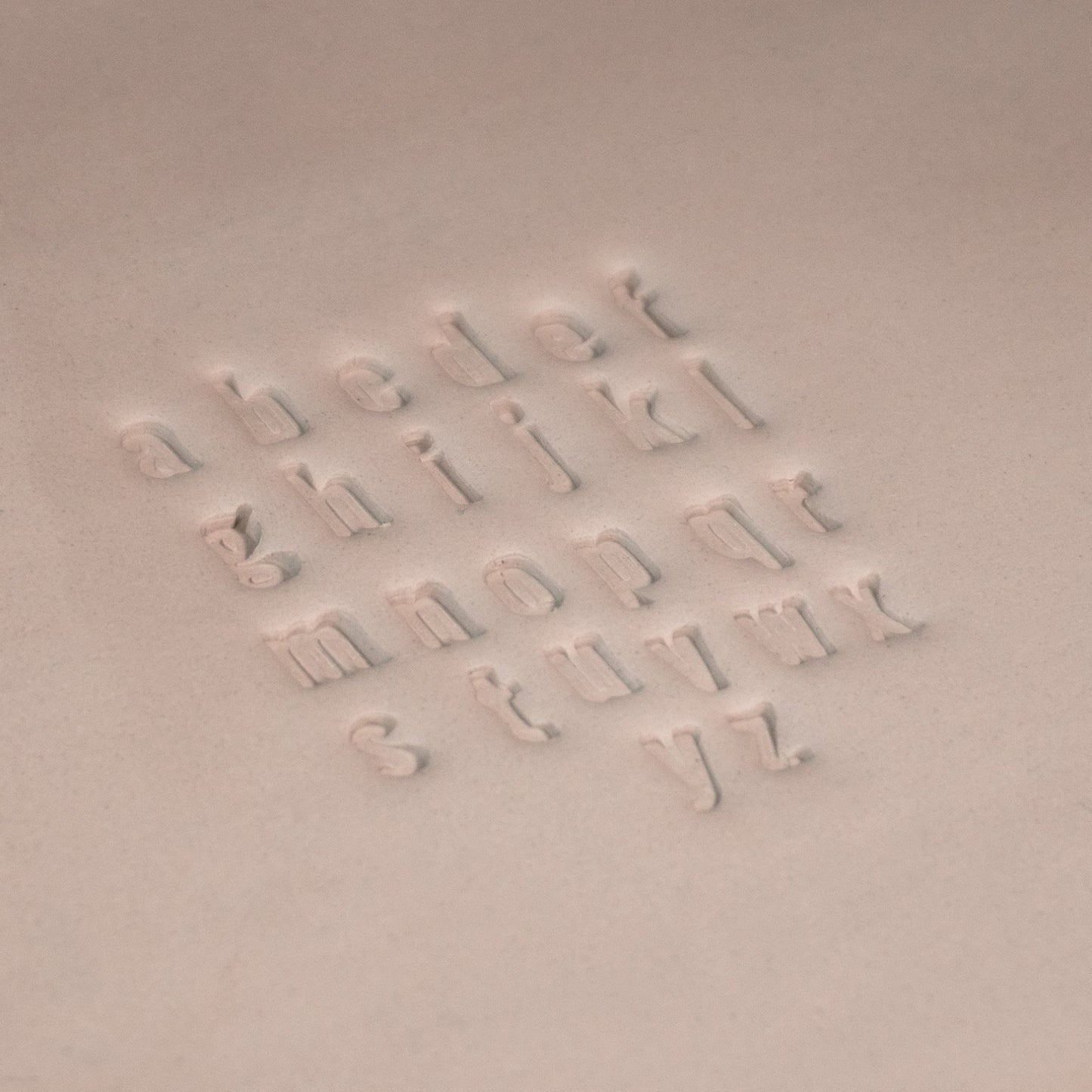 Alphabet Stamp Set | Lowercase | Oswald Bold Font | 7mm Width - CraftSource Market: Craft Supplies & Kits Stamps
