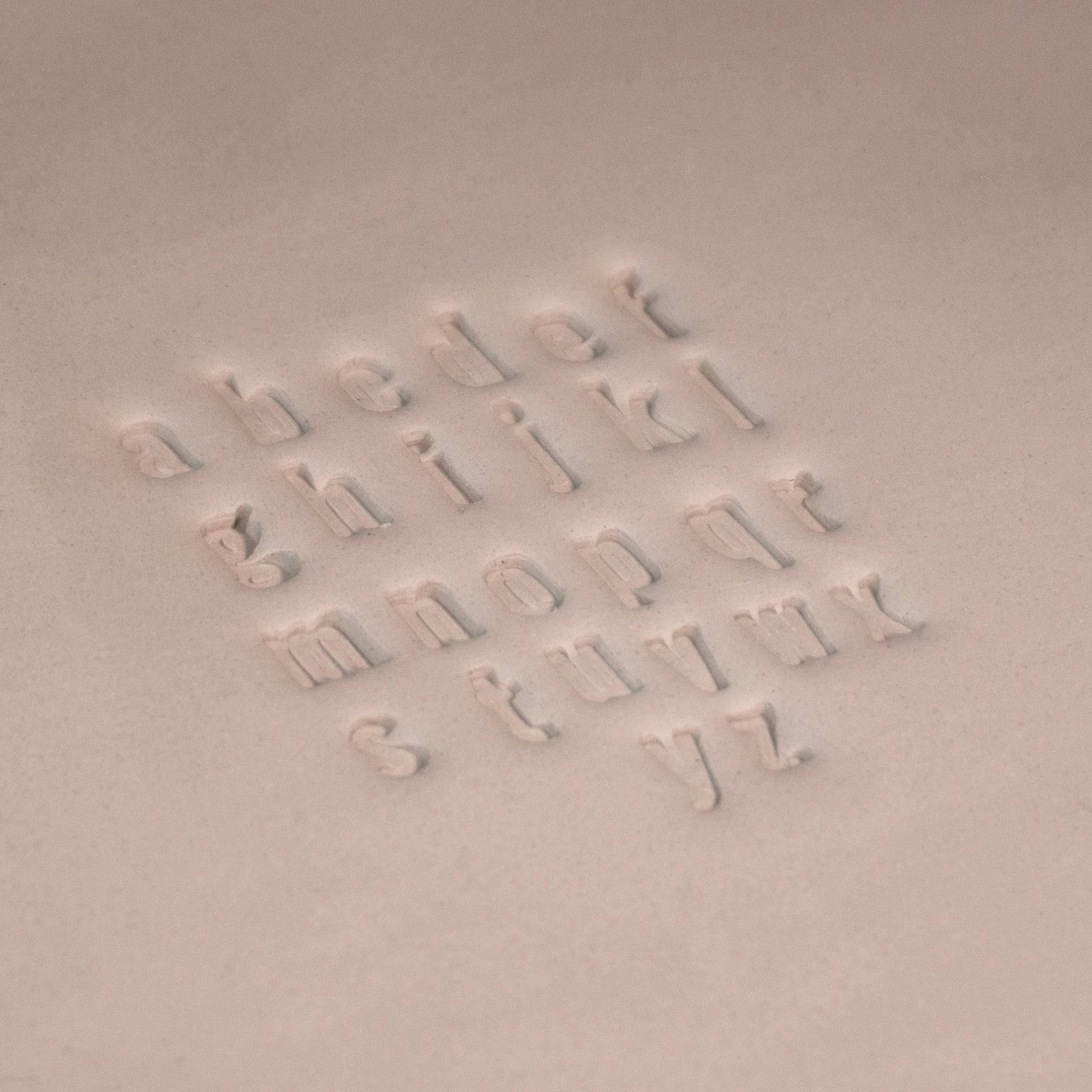 Alphabet Stamp Set | Lowercase | Oswald Bold Font | 7mm Width - CraftSource Market: Craft Supplies & Kits Stamps
