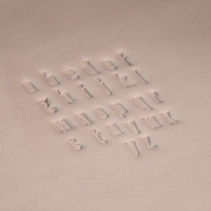 Alphabet Stamp Set | Lowercase | Oswald Bold Font | 7mm Width - CraftSource Market: Craft Supplies & Kits Stamps