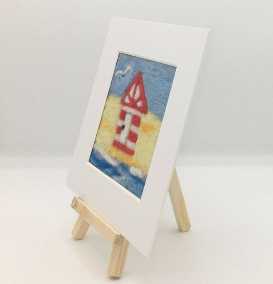 Beach Hut Mini Picture Felting Kit - CraftSource Market: Craft Supplies & Kits