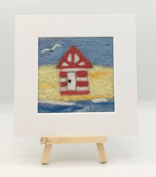 Beach Hut Mini Picture Felting Kit - CraftSource Market: Craft Supplies & Kits