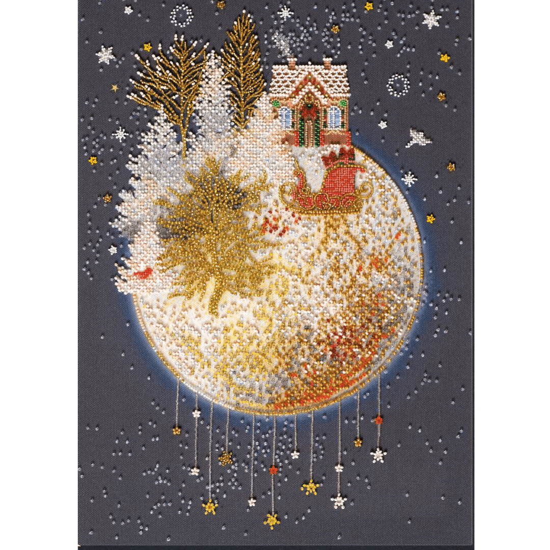 Bead Embroidery Kit - Christmas Tale Beading Kit - CraftSource Market: Craft Supplies & Kits Beading Kit