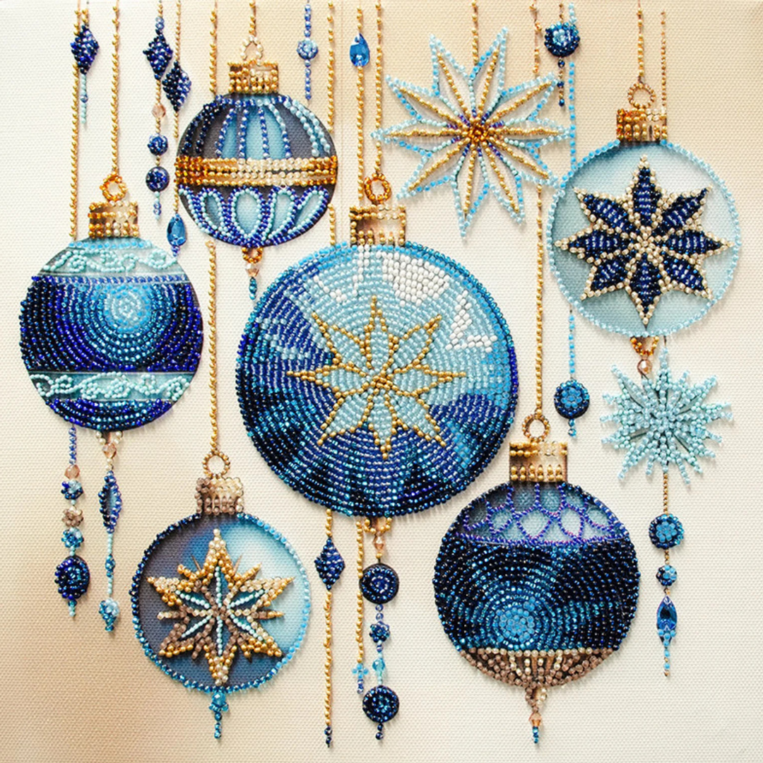 Bead Embroidery Kit - Crystal Patterns Beading Kit - CraftSource Market: Craft Supplies & Kits Beading Kit