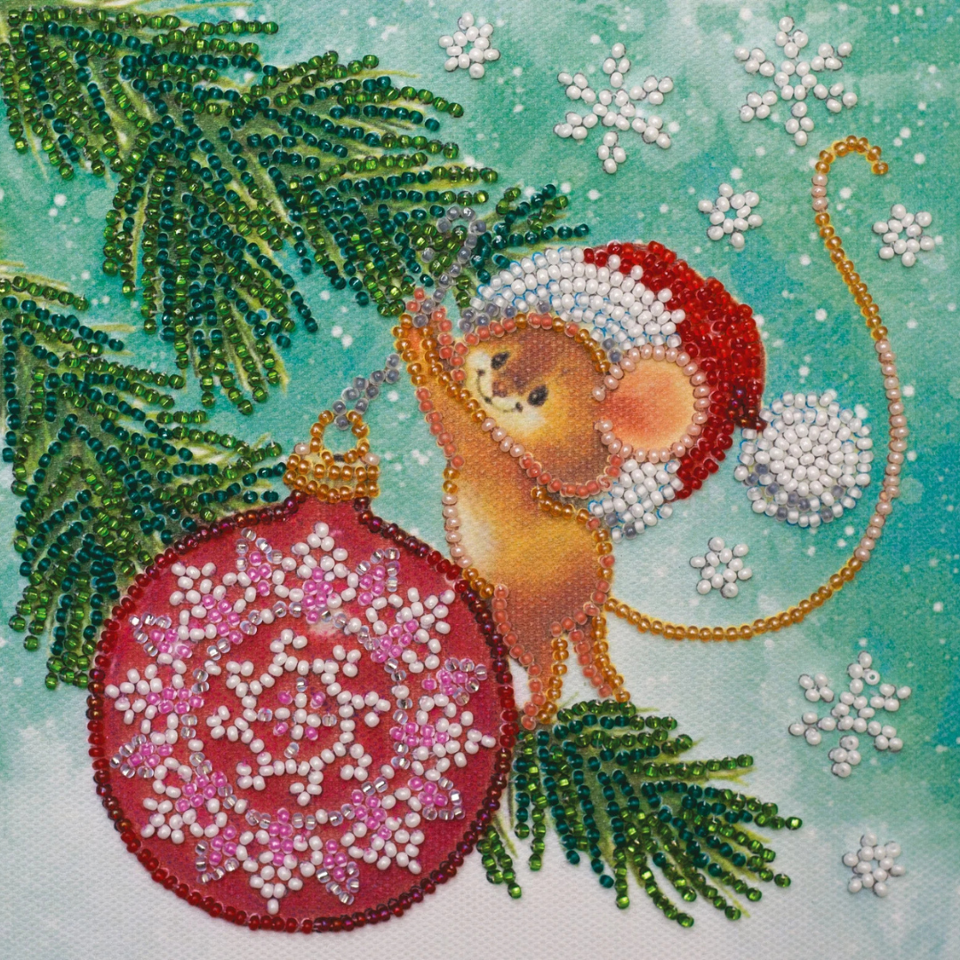 Bead Embroidery Kit - Decorating Christmas Tree - CraftSource Market: Craft Supplies & Kits Beading Kit