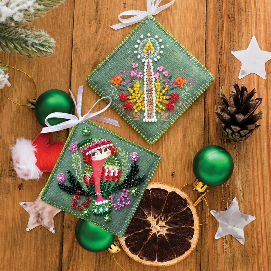 Bead Embroidery Kit - Warm Hat Beading Kit - CraftSource Market: Craft Supplies & Kits Beading Kit