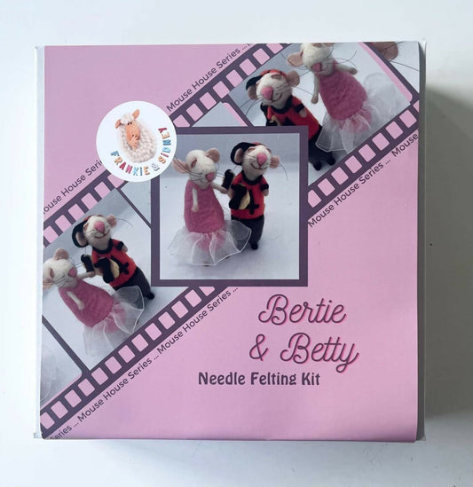 Bertie and Betty Mice Felting Kit - CraftSource Market: Craft Supplies & Kits