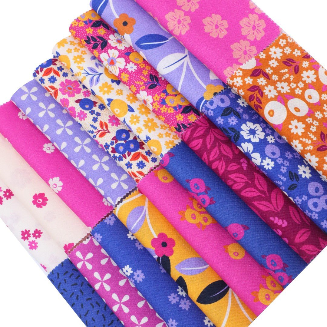 Bold Floral Prints Alternate Lines Charm Pack - CraftSource Market: Craft Supplies & Kits Charm Pack