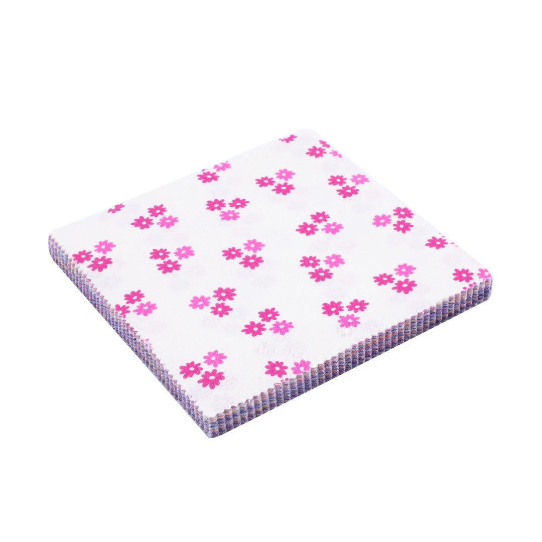 Bold Floral Prints Alternate Lines Charm Pack - CraftSource Market: Craft Supplies & Kits Charm Pack