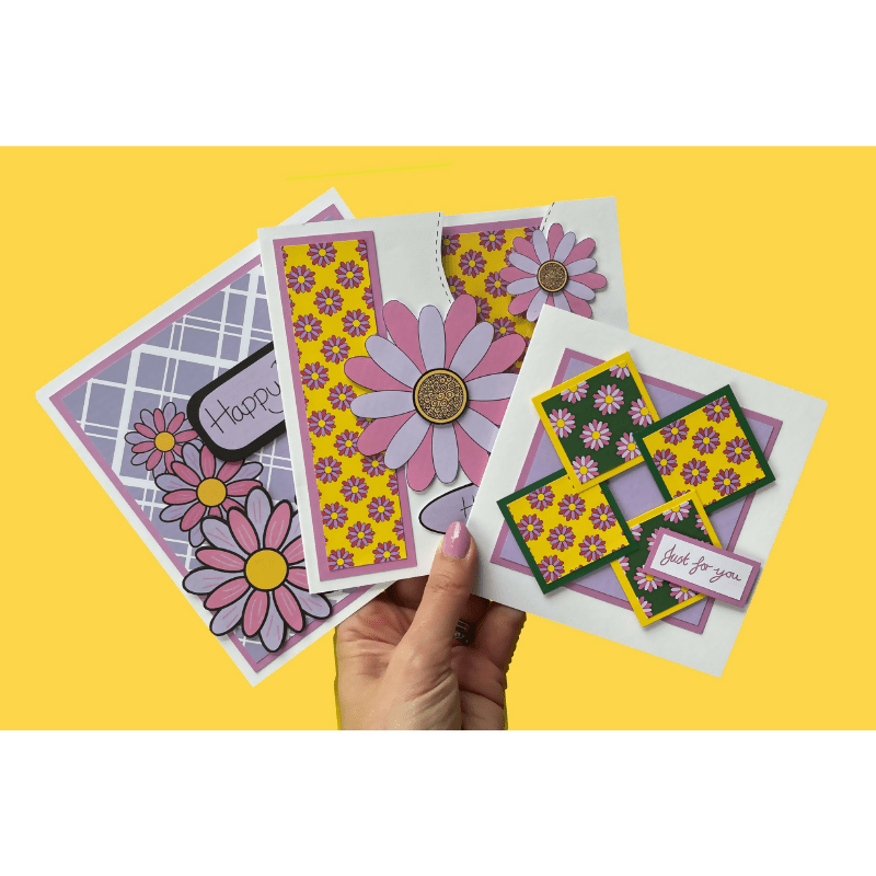 Card Making Kit - Flower Power - CraftSource Market: Craft Supplies & Kits