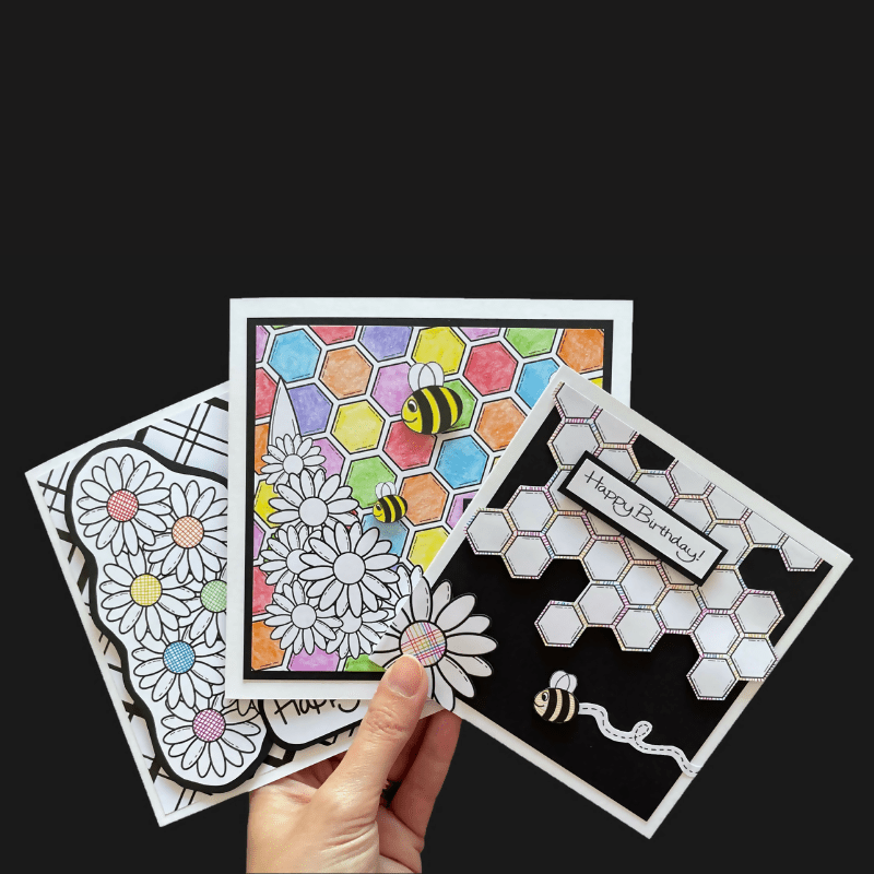 Card Making Kit - Monochrome Cards - CraftSource Market: Craft Supplies & Kits