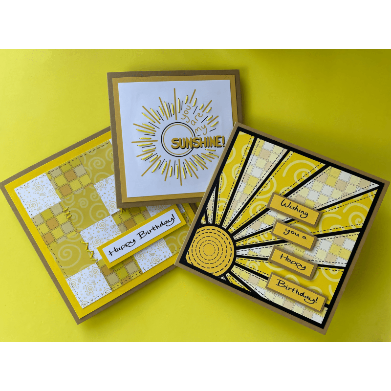 Card Making Kit - Sunshine Quilt - CraftSource Market: Craft Supplies & Kits