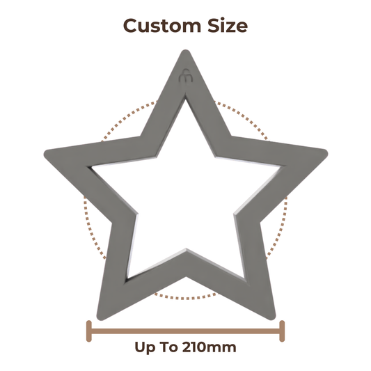Clay Slab Cutters - 5-Sided Star - Custom Sizes