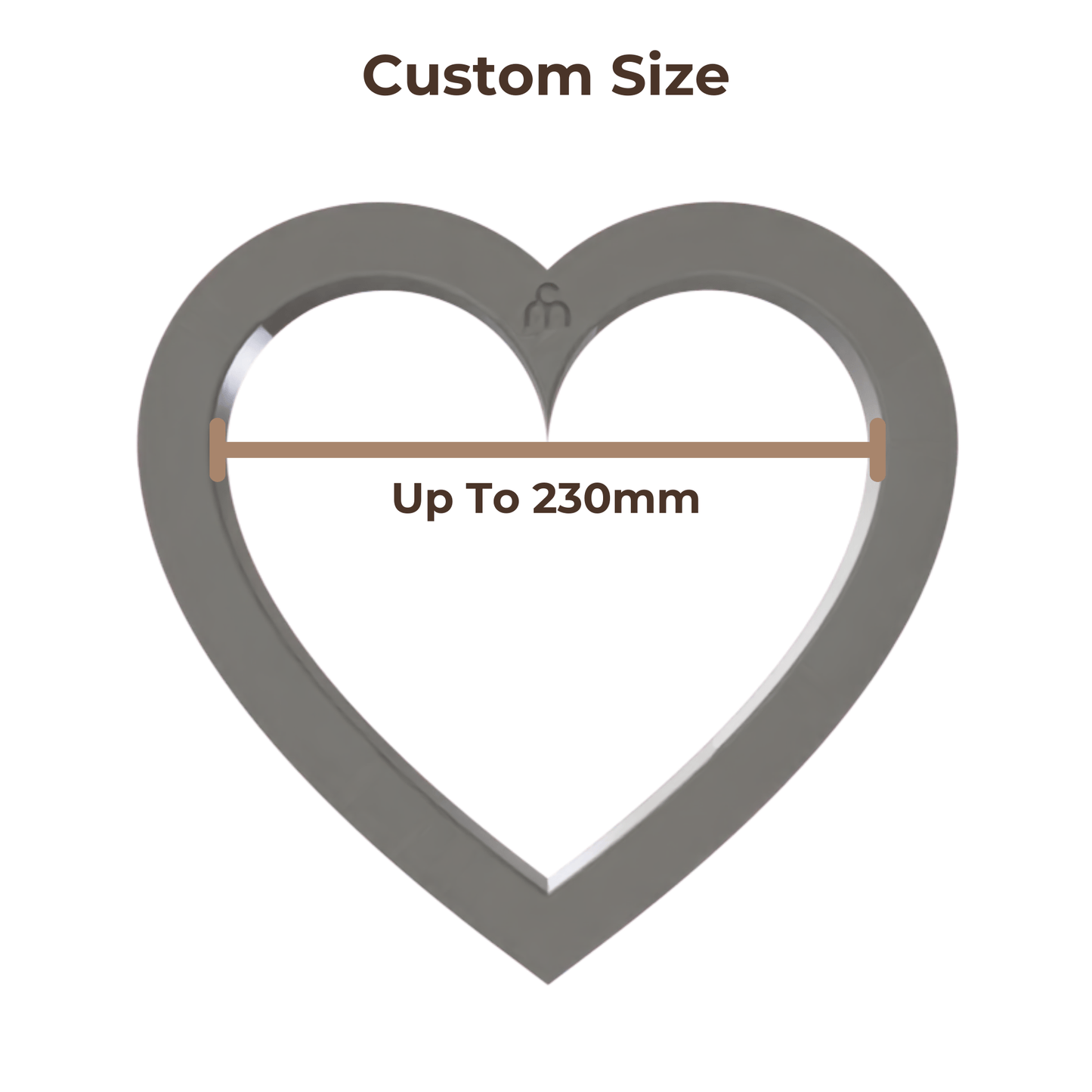 Clay Slab Cutters - Heart - Custom Sizes