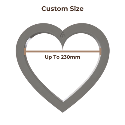 Clay Slab Cutters - Heart - Custom Sizes