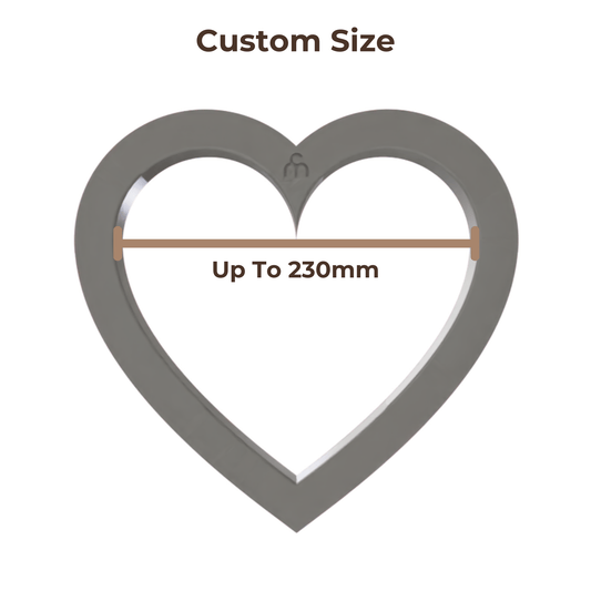 Clay Slab Cutters - Heart - Custom Sizes