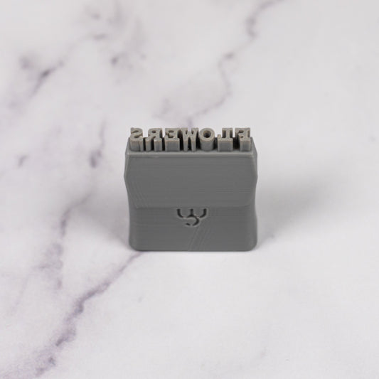 Custom Word Stamp - Courier Prime Font