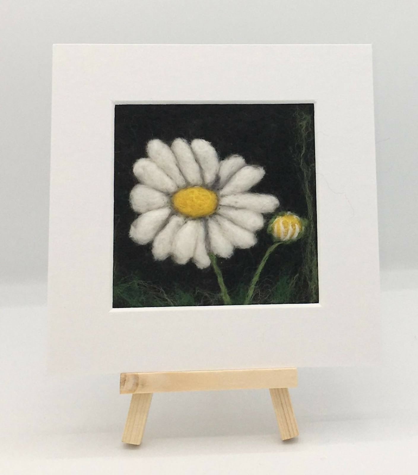 Daisy Mini Picture Felting Kit - CraftSource Market: Craft Supplies & Kits