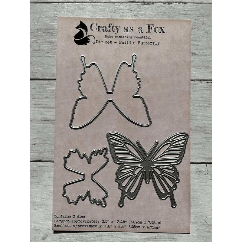 Die Set - Build a Butterfly - CraftSource Market: Craft Supplies & Kits Papercraft > Dies > Metal Cutting Dies