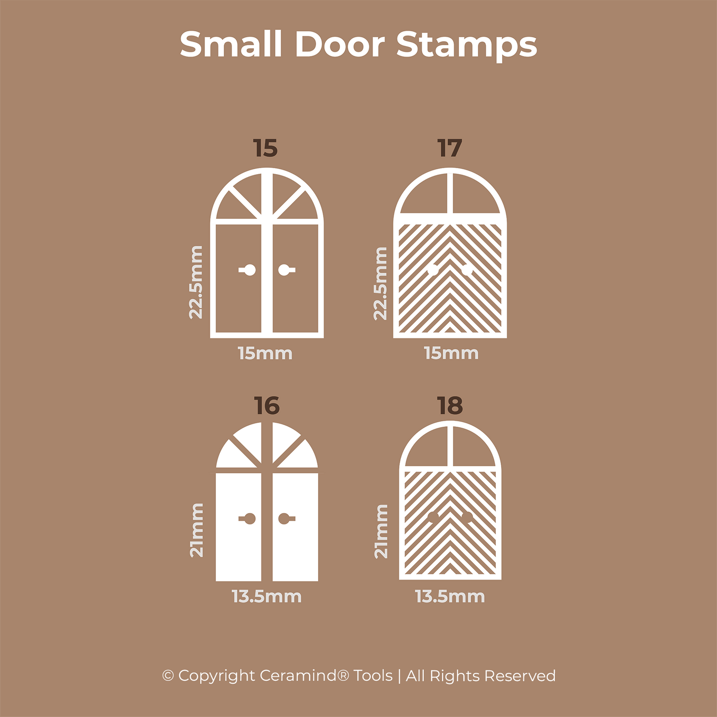 Door Stamp Set of 18