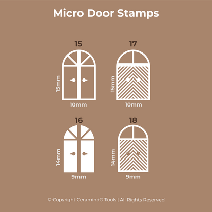 Door Stamp Set of 18 - CraftSource Market: Craft Supplies & Kits Stamps
