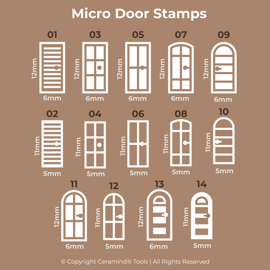 Door Stamp Set of 18 - CraftSource Market: Craft Supplies & Kits Stamps
