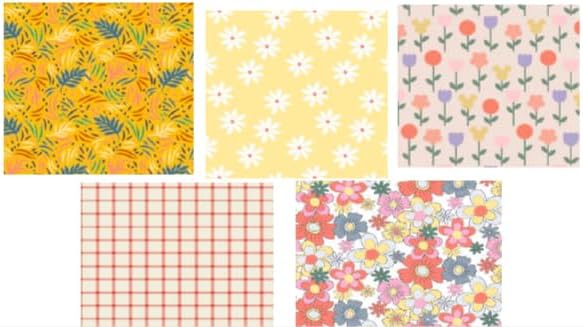 Floral Pattern Fat Quarter Bundle - CraftSource Market: Craft Supplies & Kits Cotton