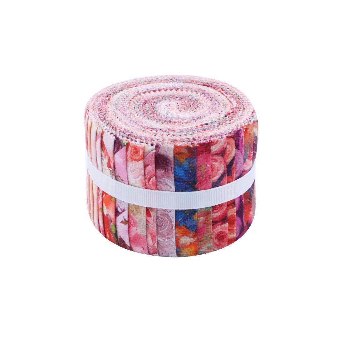 Floral Radiance Wide Jelly Roll - CraftSource Market: Craft Supplies & Kits Jelly Rolls