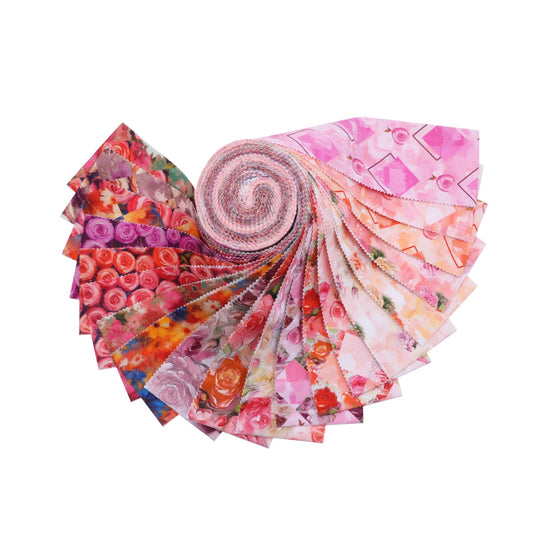 Floral Radiance Wide Jelly Roll - CraftSource Market: Craft Supplies & Kits Jelly Rolls