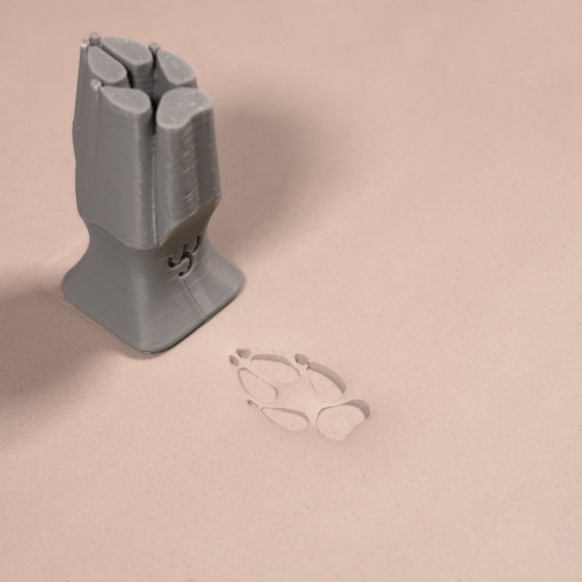 Fox Paw Stamp - Medium - Style 2 - CraftSource Market: Craft Supplies & Kits Stamps