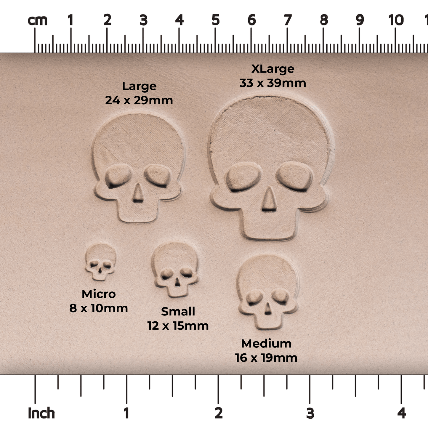 Halloween Human Skull Stamps