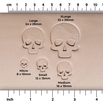 Halloween Human Skull Stamps