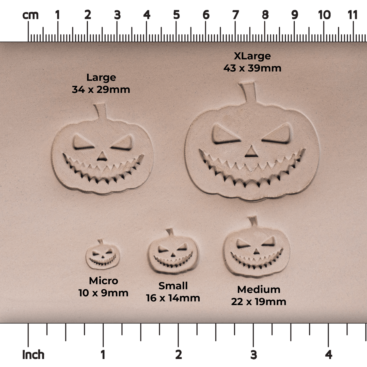 Halloween Jack-o-Lantern Pumpkin Stamps - Style #2