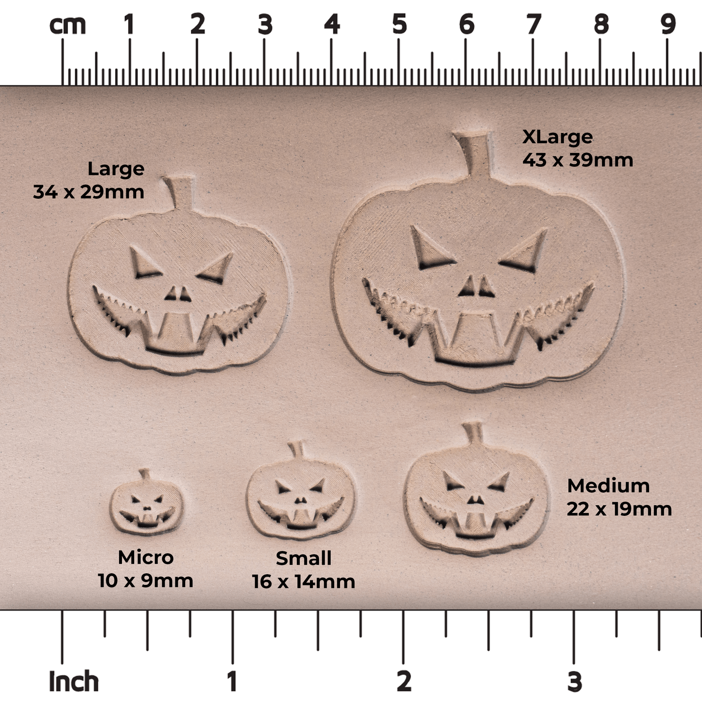 Halloween Jack-o-Lantern Pumpkin Stamps - Style #3