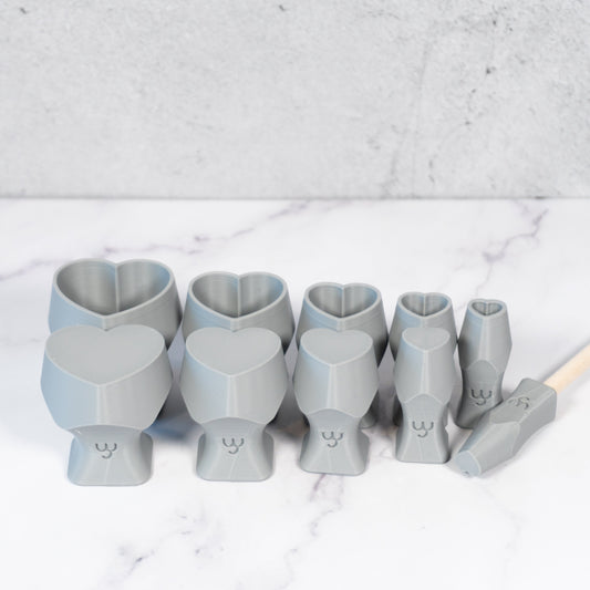 Heart Stamp Set of 10