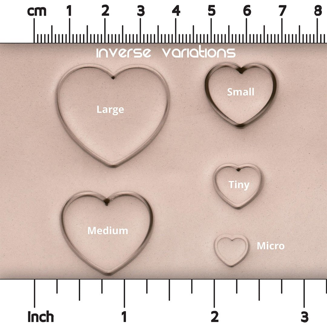 Heart Stamp Set of 10 - CraftSource Market: Craft Supplies & Kits Stamps