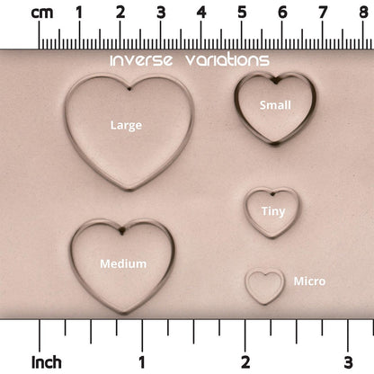 Heart Stamp Set of 10 - CraftSource Market: Craft Supplies & Kits Stamps