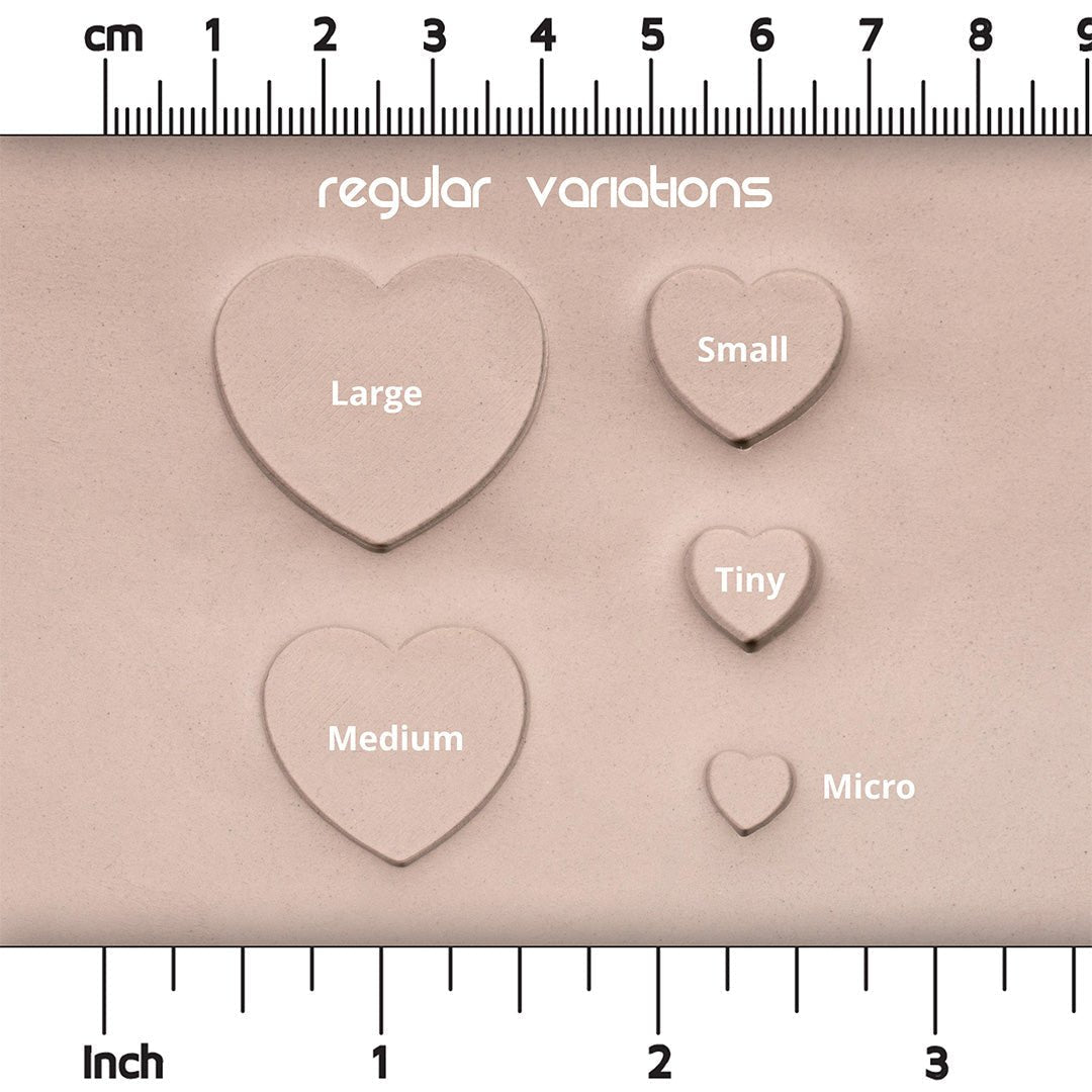 Heart Stamp Set of 10 - CraftSource Market: Craft Supplies & Kits Stamps
