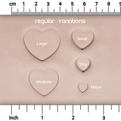 Heart Stamp Set of 10 - CraftSource Market: Craft Supplies & Kits Stamps
