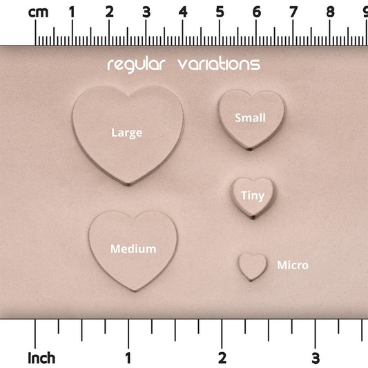 Heart Stamp Set of 10 - CraftSource Market: Craft Supplies & Kits Stamps