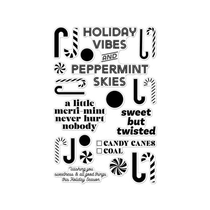 Hero Arts A Little Merri - Mint Clear Stamps from the Candy Cane Season Collection - CraftSource Market: Craft Supplies & Kits Papercraft > Stamps > Photopolymer Stamps