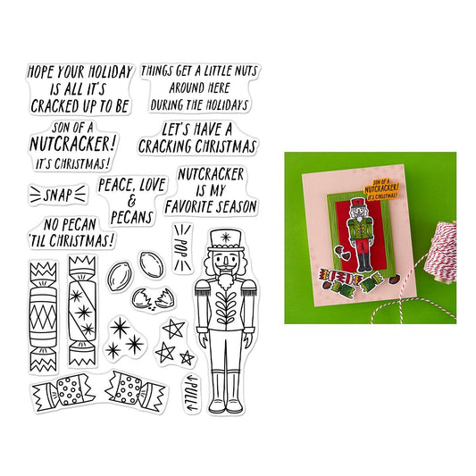 Hero Arts A Little Nuts Clear Stamp Set from the Crackin' Christmas Collection - CraftSource Market: Craft Supplies & Kits Papercraft > Stamps > Photopolymer Stamps