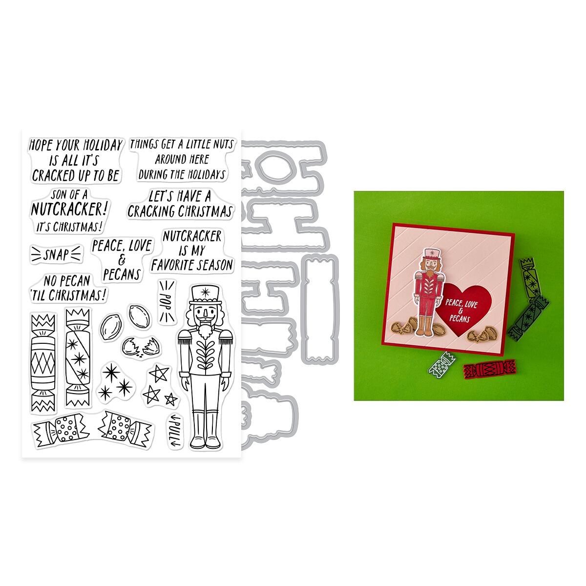 Hero Arts A Little Nuts Stamp & Cut Set from the Crackin' Christmas Collection - CraftSource Market: Craft Supplies & Kits Papercraft > Stamps > Photopolymer Stamps