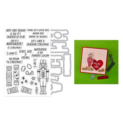 Hero Arts A Little Nuts Stamp & Cut Set from the Crackin' Christmas Collection - CraftSource Market: Craft Supplies & Kits Papercraft > Stamps > Photopolymer Stamps