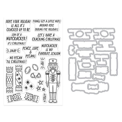 Hero Arts A Little Nuts Stamp & Cut Set from the Crackin' Christmas Collection - CraftSource Market: Craft Supplies & Kits Papercraft > Stamps > Photopolymer Stamps