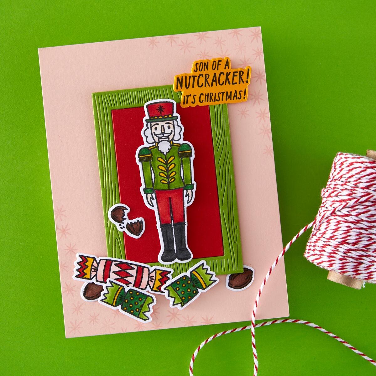 Hero Arts A Little Nuts Stamp & Cut Set from the Crackin' Christmas Collection - CraftSource Market: Craft Supplies & Kits Papercraft > Stamps > Photopolymer Stamps