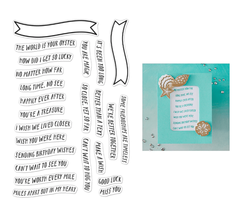 Hero Arts Banner Days Clear Stamps from the Summer by The Shore Collection - CraftSource Market: Craft Supplies & Kits Papercraft > Stamps > Photopolymer Stamps