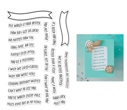 Hero Arts Banner Days Clear Stamps from the Summer by The Shore Collection - CraftSource Market: Craft Supplies & Kits Papercraft > Stamps > Photopolymer Stamps